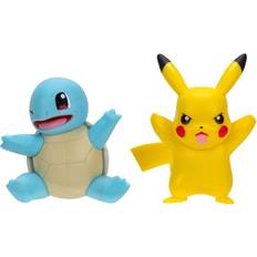 Juguetes Jazwares Pokemon Battle Figur First Partner Set Figur 2-Pack Squirtle #2, Pikachu #9