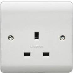 Electrical Accessories Crabtree Crabtree Instinct 13A 1 Gang Unswitched Socket White CR1255