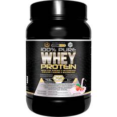 Healthy Fusion Pure whey protein with collagen + magnesium increases muscle mass protein Strawberry