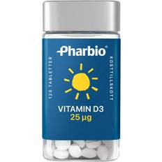 Vitamin d3 25 Pharbio Vitamin D3 25µg 120 st