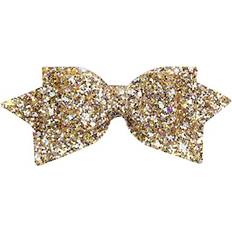 Gold Hair Clips 5 Inch Baby Girl Glitter Hair Bows Boutique Hair Clip Teens Toddlers Glitter Sequins Hairpin Headwear Gold
