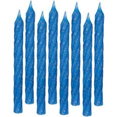 Cake Candles Amscan 3.25" Blue Glitter Spiral Birthday Candles Michaels 25"