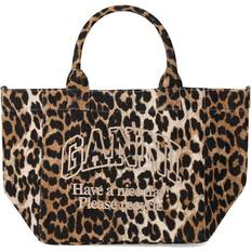 Leopardo Bolsos de compras Ganni Small Shopper - Leopard