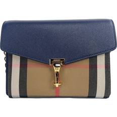 Michael Kors Blue Crossbody Bags Michael Kors Burberry Macken Small Regency Blue House Check Leather Crossbody Bag