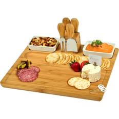 Picnic at Ascot Large Bamboo Cheese Serving Platter & Tray