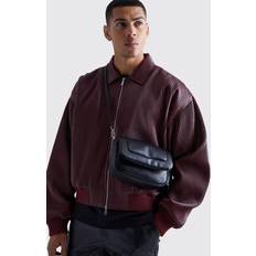 boohooMAN Mens Padded Cross Body Bag Black One Size