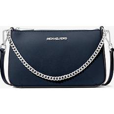 Michael Kors Jet Set Medium Saffiano Leather Crossbody Bag - Navy