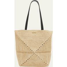 Loewe Bags Loewe Womens Natural x Paula's Ibiza Puzzle Fold Medium Raffia Tote bag