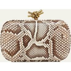 Brass Clutches Bottega Veneta Knot Python Minaudiere