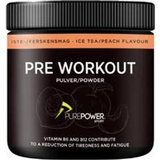 Fersken Kosttilskud Purepower Pre Workout Icetea/peach 30 stk