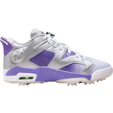 Laced Golf Shoes Nike Jordan Retro 6 G NRG M - Metallic Silver/Action Grape/White/Oxygen Purple