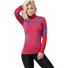 Red Base Layer Tops Wyte Inez Zip Capas Base - Rojo