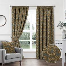 Gold Curtains The Mill Shop Chenille Lined 3