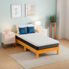 PayLessHere Wood Platform Bed Frame/Without Headboard/No