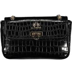 Elegant Chain Skulder Taske with Contrasting Accents Black, Color_Sort, Dame, Handbags Women Bags, Håndtasker, new-with-tags, Sort, Tasker ONESIZE