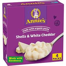 Annie's White Cheddar Shells Macaroni & Cheese Dinner with Organic Pasta, Mac & Cheese Dinner, 6 OZ, Count