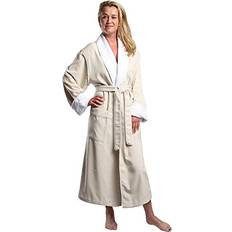 Natural - Unisex Underwear Monarch Plush Lined Microfiber Spa Robe Unisex Luxury Hotel Bathrobes By X-Large, Natural