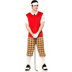 Wicked Costumes Medium Funny Pub Golfer Fancy Dress Red