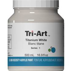 Tri-Art High Viscosity akrylfärg 500 ml Titanium White