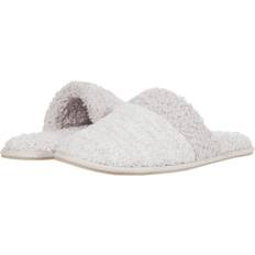 Silver - Women Slippers Barefoot Dreams CozyChic Malibu Cozy Slippers for Women, Silver/Pearl