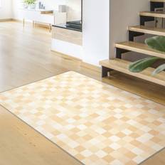 Multicoloured Carpets & Rugs Klebefieber Teppich Geometrisches Muster Mosaik Gelb