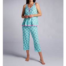 Blue Pyjamas Ellen Tracy Tank and Crop Pant Set -