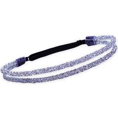 Children Headbands FROG SAC Rhinestone Headbands for Girls, Adjustable Silver Double Row