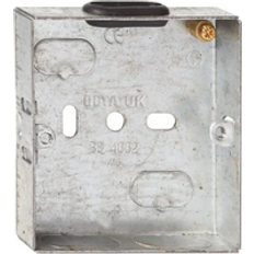 1 Gang 16mm with Oval Entry Back Box DB152