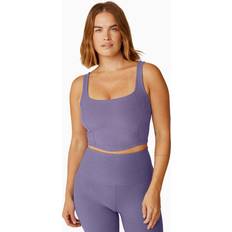 Blå - Yoga Overdele Beyond Yoga Spacedye Make Plans High Cropped Tank Top Purple