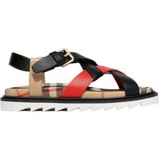 Burberry Kids Unisex Leather Check Sandals