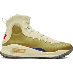 Under Armour Green Sport Shoes Under Armour Curry 4 Retro M - Lemon Ice/Metallic Gold