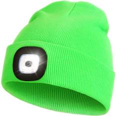 Running Accessories Children's Clothing US Retail Products Kid's Beanie with Light - Flourescent Green