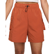 32 - Orange Shorts Nike Sportswear Essential Women's Woven High Rise Shorts - Burnt Sunrise/Sail