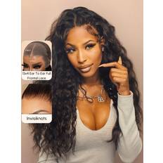 Frontal wig UNice 13x4 Pre-Cut Lace Frontal Super Secure Water Wave Wig 16 inch