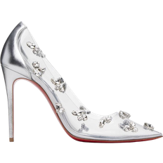 PVC Pumps Christian Louboutin Degraqueen 100 mm - Silver