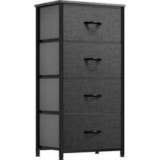 Acciaio Comò YitaHome Storage Tower Black/Grey Chest of Drawer 45x95cm