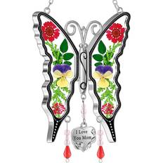 Glass Decorations I Love You Mom Silver Decoration 20.3cm