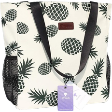 Original Large Tote Bag - White Pineapple