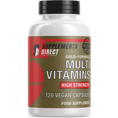 Multivitamins Vitamins & Minerals Supplements Direct Multi Vitamins Gold-Formula Vegan Capsules 120 pcs