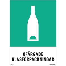 Systemtext Environmental Sticker "Uncoloured Glass Packaging" 148x210mm