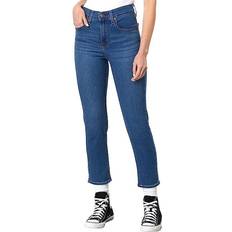 Levi's Cropped 724 High Waist Straight Leg Jeans - Everyone'S A Winner/Blue