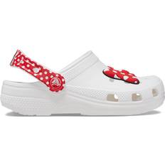 White Slippers Crocs Toddler Disney Minnie Mouse Classic Clog - White