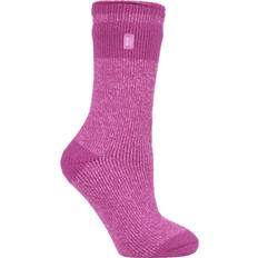 Orange - Women Socks Heat Holders Womens Ladies 2.3 TOG Luxury Thick Thermal Socks for Winter Coral Nylon 4-6.5