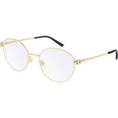 Cartier Briller & Læsebriller Cartier Gold Shiny CT0234O Oval-frame Metal Sunglasses One Size