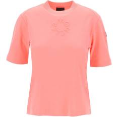 Moncler T-shirts Moncler Logo Präglad Crewneck T-shirt - Pink