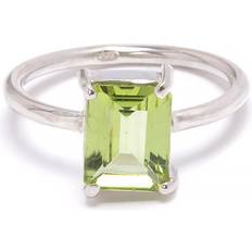 Peridot Ringar Bali Ringar Peridot, fyrkantig kloinfattad ring Kristallrummet