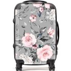 Luggage Warren Reed Pink Roses Suitcase Cabin