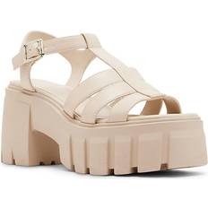 Heels & Pumps Madden Girl Galexia Strappy Platform Fisherman Sandals Almond 8.5M