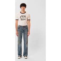 Nudie Jeans Paidat Nudie Jeans Ricky Fuzz Ringer T-Shirt - Off White