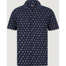 Kensington Navy Portaheras Printed Shirt